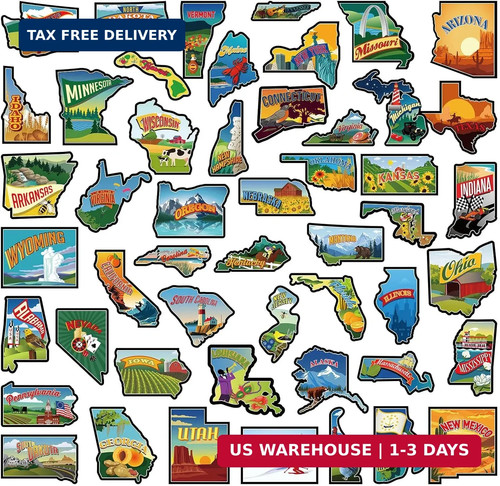 Map fridge magnets - fridge, pcs