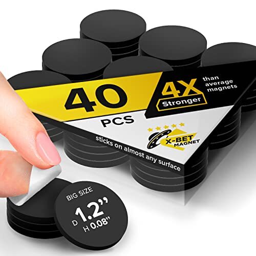 Large magnets with adhesive - large,