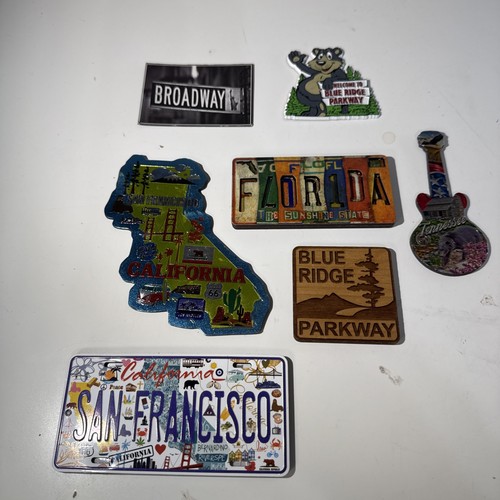 Assorted fridge magnets - fridge,